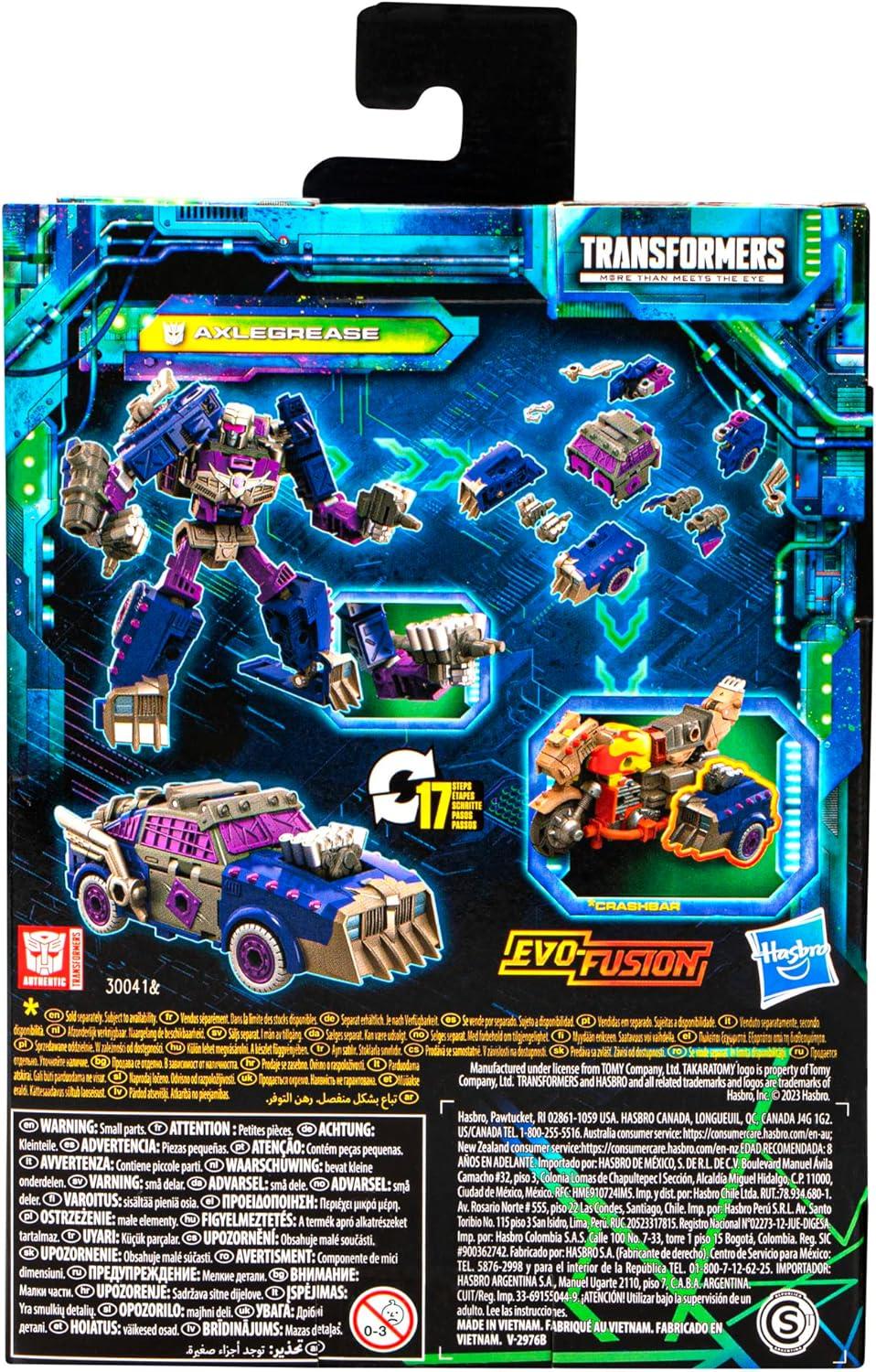 image:imageTransformers Toys Legacy Evolution Deluxe Axlegrease Toy 55inch Action Figure for Boys and Girls Ages 8 and Up