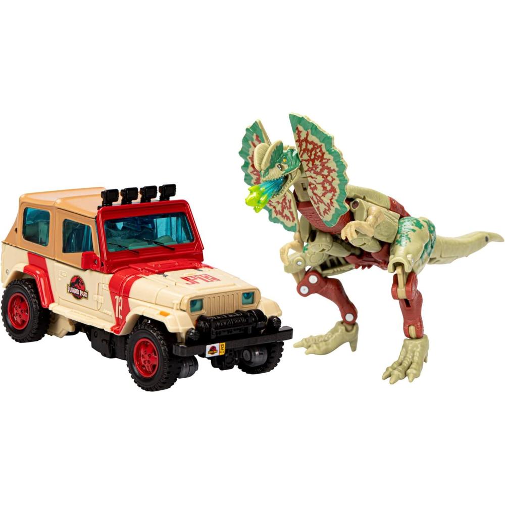 image:imageTransformers Collaborative Jurassic Park x Toys Dilophocon ampamp Autobot JP12 Action Figures for Boys and Girls Ages 8 and Up Amazon Exclusive