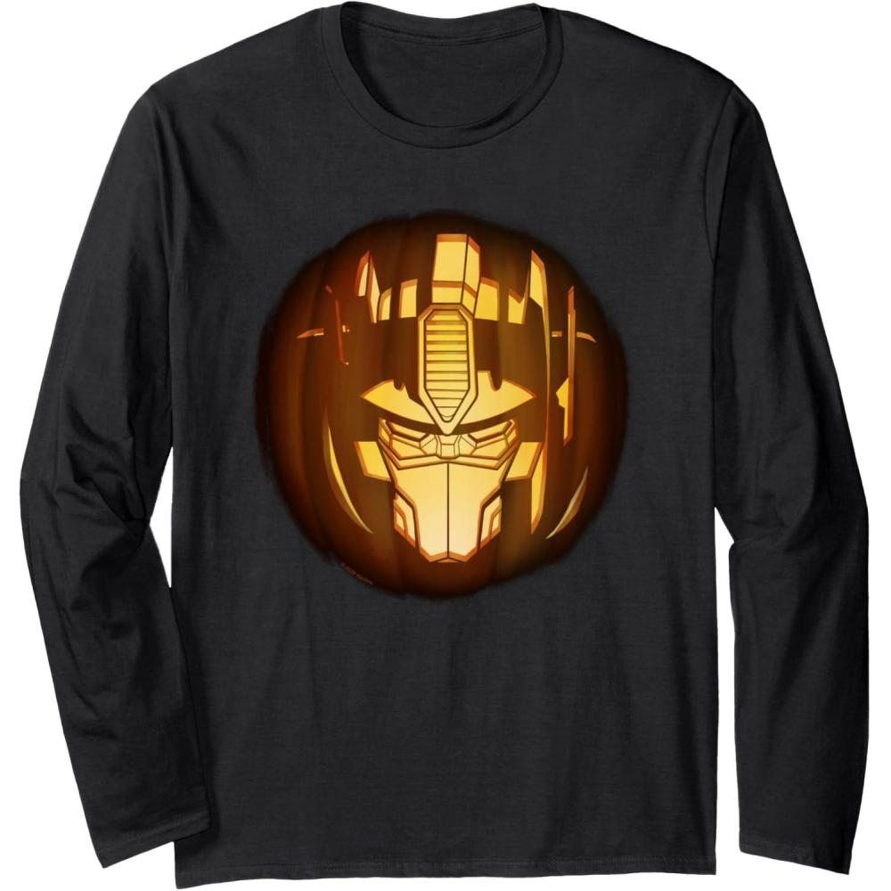 image:imageTransformers Halloween Optimus Prime Pumpkin Long Sleeve TShirtBlack