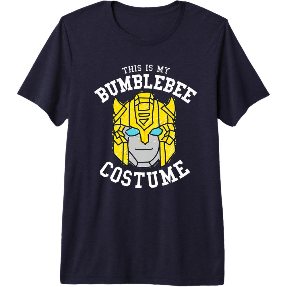 image:imageTransformers Halloween This is My Bumblebee Costume Premium TShirtNavy Blue