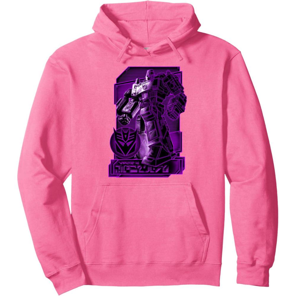 image:imageTransformers War For Cybertron Megatron Portrait Pullover HoodieBright Pink