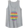 Transformers Pride Rainbow Transformer Graphic Egg Tank Top(Heather Grey)