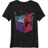 Transformers: War for Cybertron Decepticon Autobot Split Premium Tri-Blend T-Shirt(Black)