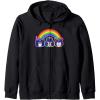 Transformers Pride Rainbow Faces Zip Hoodie(Black)