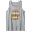 Transformers Pride Rainbow Transformer Graphic Egg Tank Top(Heather Grey)