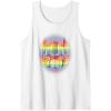 Transformers Pride Rainbow Transformer Graphic Egg Tank Top(White)