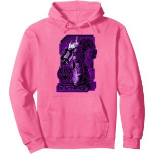 Transformers: War For Cybertron Megatron Portrait Pullover Hoodie(Bright Pink)