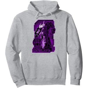 Transformers: War For Cybertron Megatron Portrait Pullover Hoodie(Heather Grey)