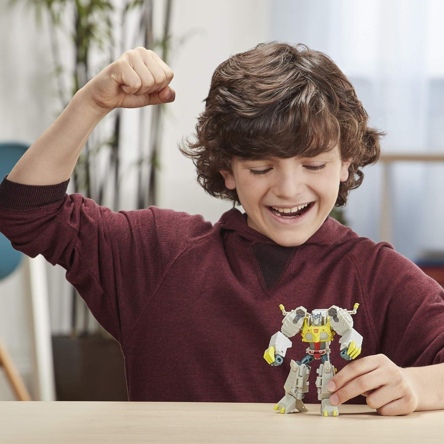image:imageTransformers Bumblebee Cyberverse Adventures Deluxe Class Grimlock Action Figure Toy BuildAFigure Part for Ages 6 and Up 5inch