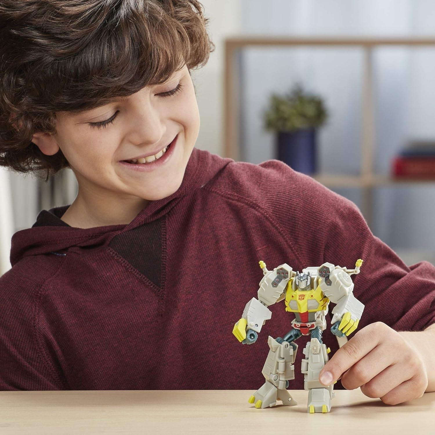image:imageTransformers Bumblebee Cyberverse Adventures Deluxe Class Grimlock Action Figure Toy BuildAFigure Part for Ages 6 and Up 5inch