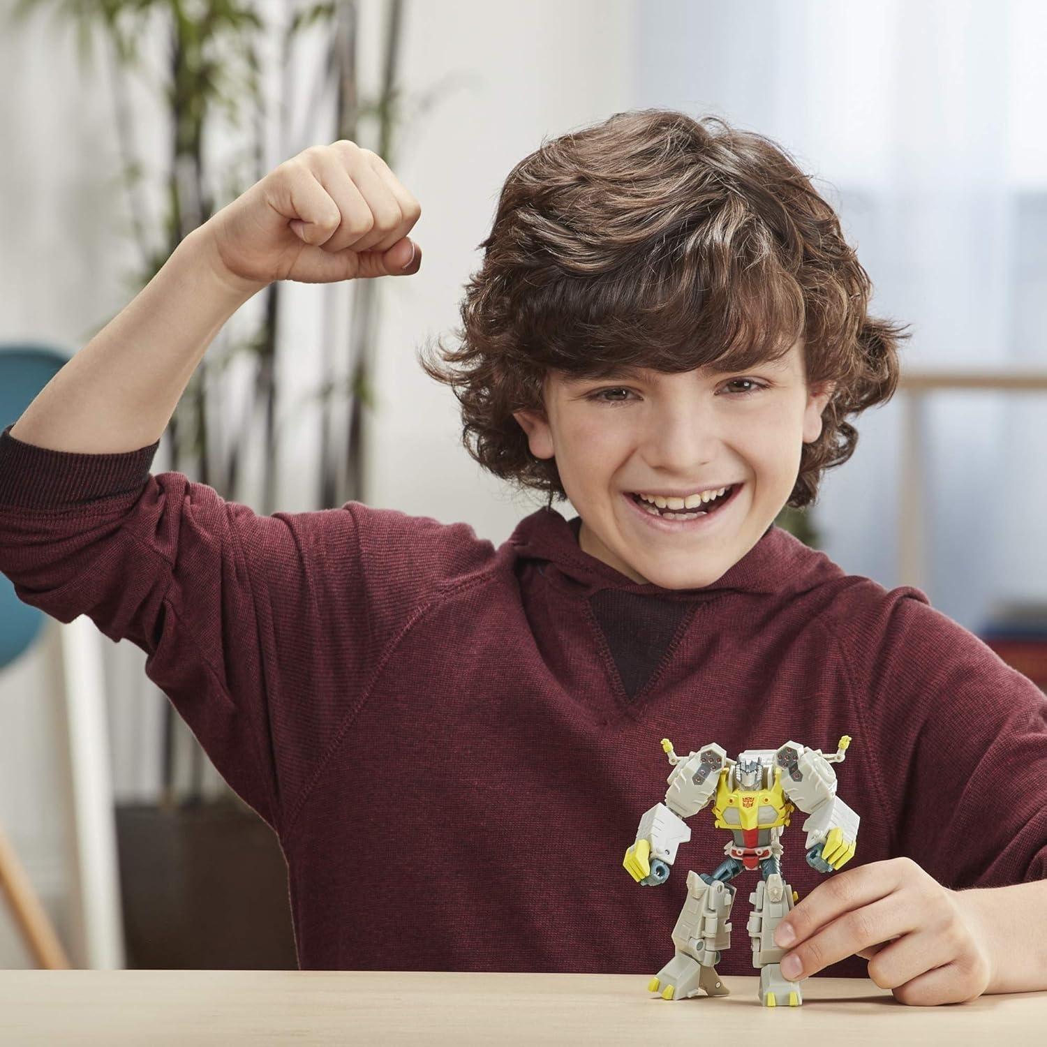 image:imageTransformers Bumblebee Cyberverse Adventures Deluxe Class Grimlock Action Figure Toy BuildAFigure Part for Ages 6 and Up 5inch