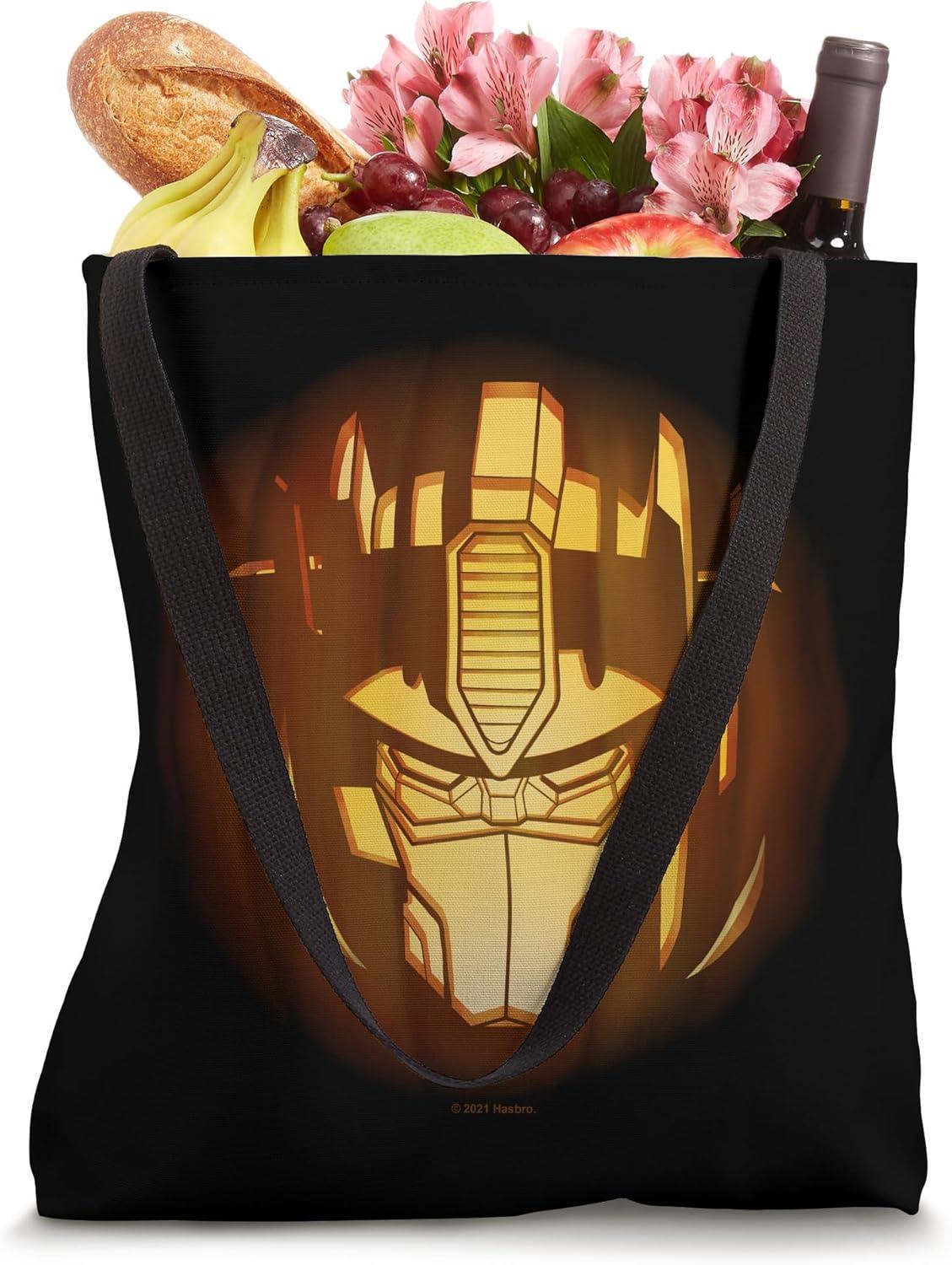 image:imageTransformers Halloween Optimus Prime Pumpkin Tote Bag