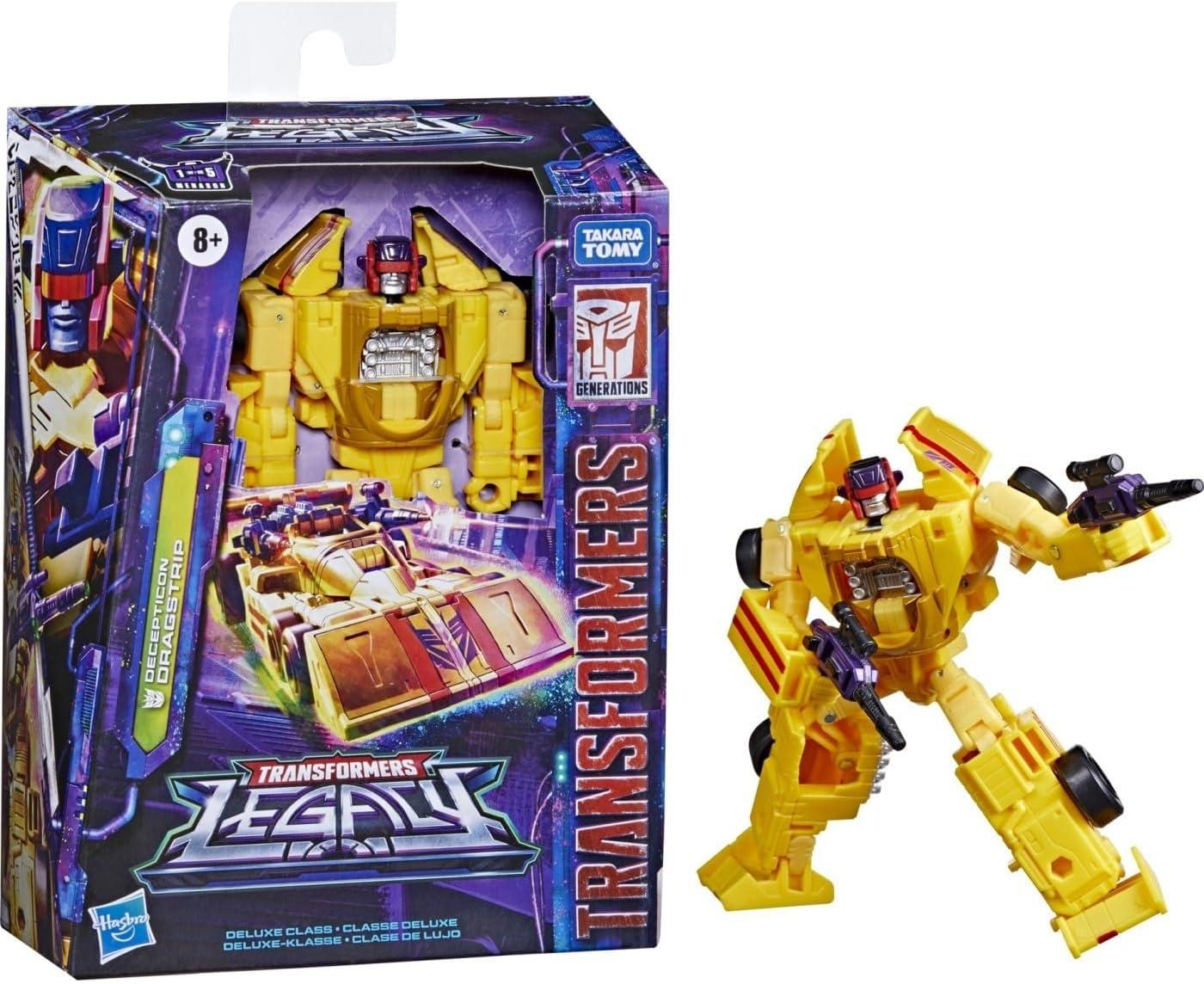 image:imageTransformers Toys Generations Legacy Deluxe Decepticon Dragstrip Action Figure Kids Ages 8 and Up 55inchDeluxe