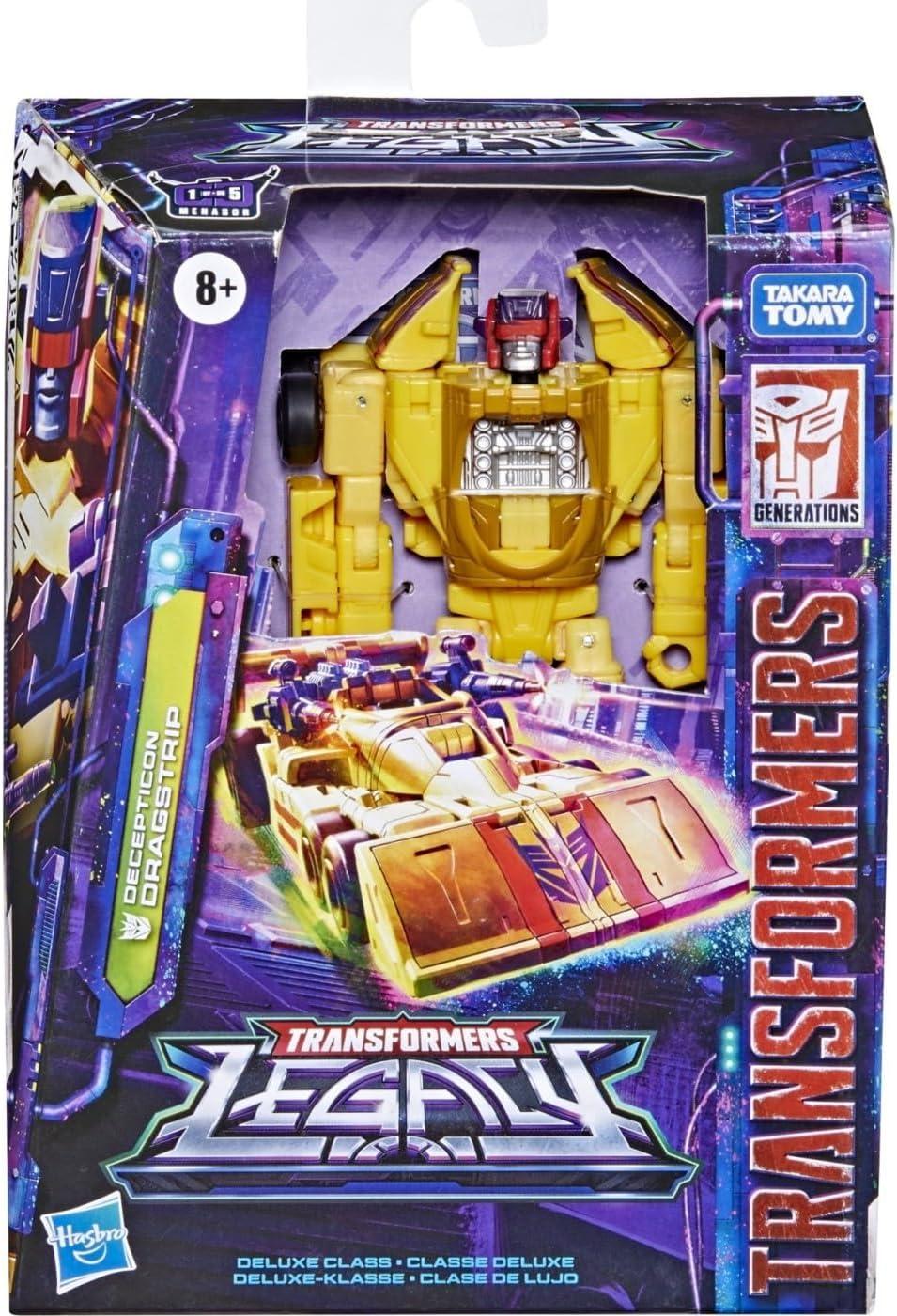 image:imageTransformers Toys Generations Legacy Deluxe Decepticon Dragstrip Action Figure Kids Ages 8 and Up 55inchDeluxe