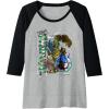 Transformers: Rise of the Beasts Optimus Primal Urban Style Raglan Baseball Tee(Black/Athletic Heather)