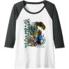 Transformers: Rise of the Beasts Optimus Primal Urban Style Raglan Baseball Tee(Dark Heather Grey/White)