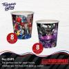 Treasures Gifted Officially Licensed Transformers Party Supplies – Serves 16 Guests – Dinnerware Deluxe Set – Transformers Plates, Napkins, Cups, & Tablecloth(Serves 16)