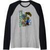 Transformers: Rise of the Beasts Optimus Primal Urban Style Raglan Baseball Tee(Black/Athletic Heather)