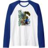 Transformers: Rise of the Beasts Optimus Primal Urban Style Raglan Baseball Tee(Royal Blue/White)