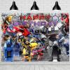 Treasures Gifted Transformers Backdrop 4.25ft Tall x 6ft Wide – Transformers Party Decorations – Transformers Birthday Banner – Transformers Party Supplies – Transformers Birthday Backdrop