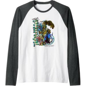 Transformers: Rise of the Beasts Optimus Primal Urban Style Raglan Baseball Tee(Dark Heather Grey/White)