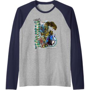 Transformers: Rise of the Beasts Optimus Primal Urban Style Raglan Baseball Tee(Navy Blue/Athletic Heather)