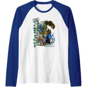 Transformers: Rise of the Beasts Optimus Primal Urban Style Raglan Baseball Tee(Royal Blue/White)