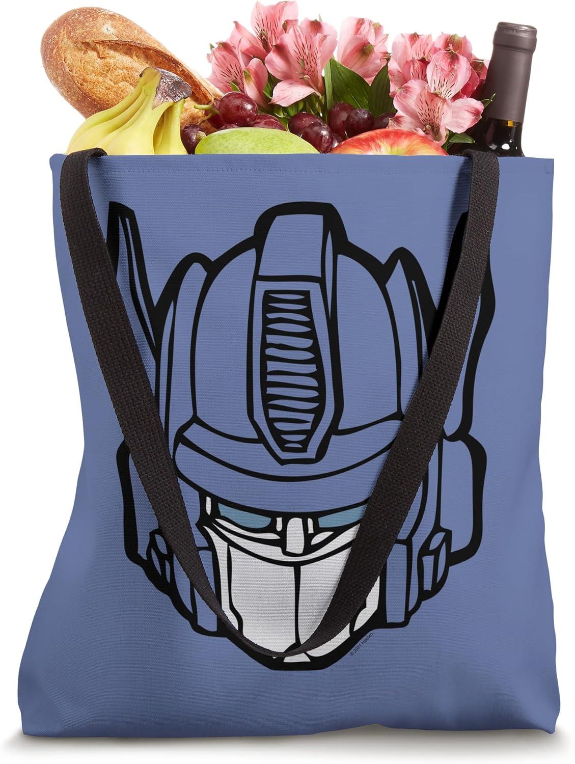 image:imageTransformers Optimus Prime Large Face Tote Bag