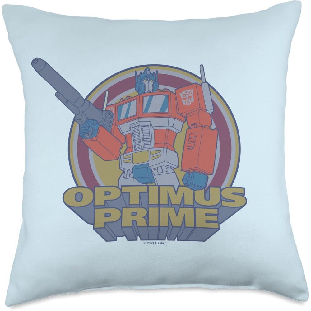 image:imageTransformers Epic Retro Optimus Prime Throw Pillow18x18