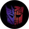 Transformers Autobots And Decepticons Split Color Mask PopSockets Adhesive PopGrip(Adhesive PopGrip)