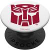 Transformers Autobots Red Outline Robot Logo PopSockets Adhesive PopGrip(Adhesive PopGrip)
