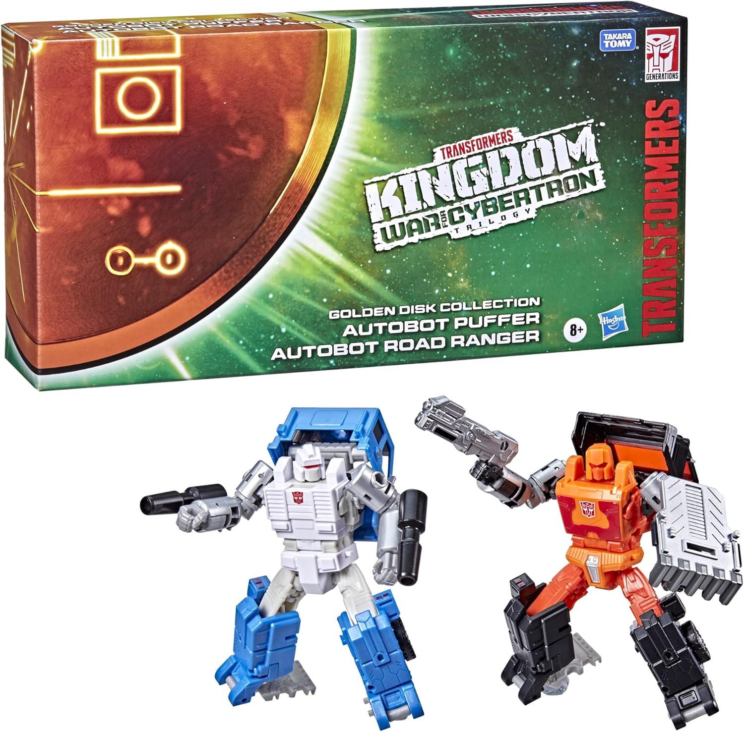 image:imageTransformers Generations War for Cybertron Golden Disk Collection Chapter 1 Autobot Road Ranger and Autobot Puffer Ages 8 and Up 55inch