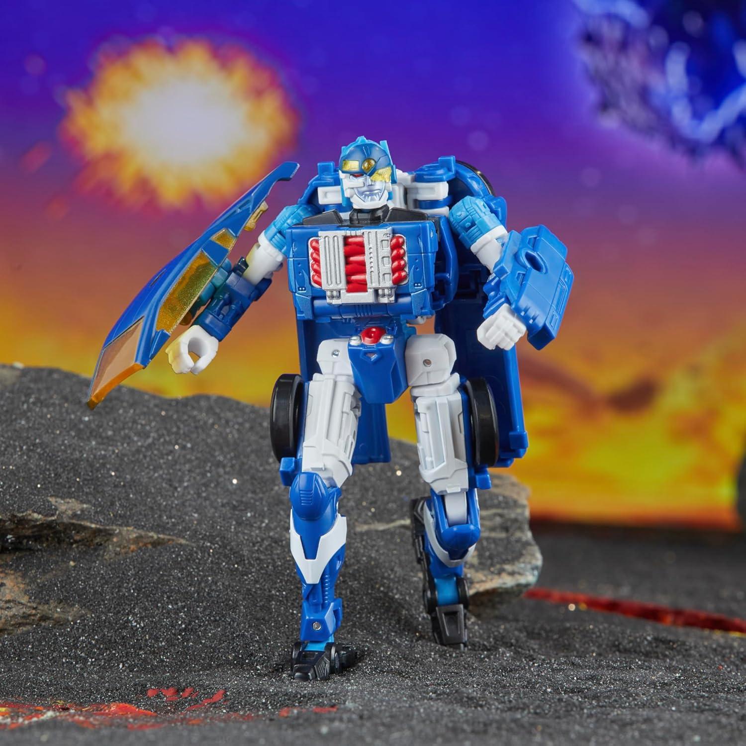 image:imageTransformers Legacy United Deluxe Class Robots in Disguise 2001 Universe Autobot Side Burn 55inch Converting Action Figure 8