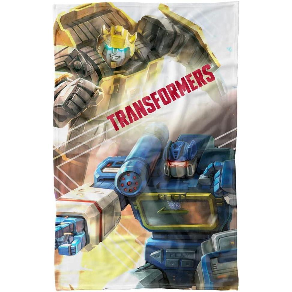image:imageLOGOVISION Transformers Cybertron Warriors Fleece Blanket 36 x 58