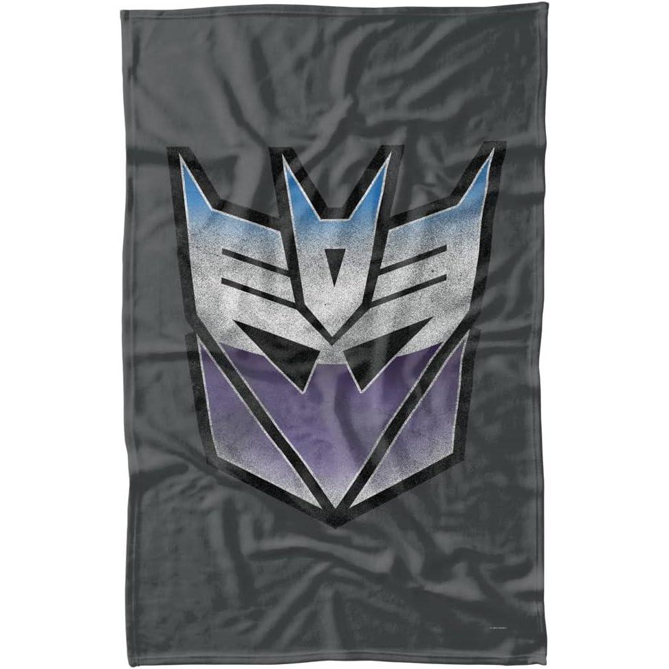 image:imageLOGOVISION Transformers Vintage Decepticon Logo Fleece Blanket 36 x 58