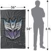 LOGOVISION Transformers Vintage Decepticon Logo Fleece Blanket 36″ x 58″