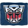 Transformers Autobot Airbrush Logo Silky Touch Sherpa Back Super Soft Throw Blanket