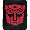 Transformers Autobot Logo Silky Touch Sherpa Back Super Soft Throw Blanket(Transformers Autobot Logo)