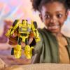 Transformers CYBERWORLD Bumblebee Cyber Changers 4-Inch Action Figure, Quick Change to Offroad Vehicle Mode, Robot Toys for Boys and Girls 6 and Up