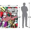 Transformers Comic Poster Silky Touch Sherpa Back Super Soft Throw Blanket