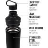 Transformers OFFICIAL Vintage Decepticon Logo 18 oz Insulated Water Bottle, Leak Resistant, Vacuum Insulated Stainless Steel with 2-in-1 Loop Cap
