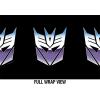 Transformers OFFICIAL Vintage Decepticon Logo 18 oz Insulated Water Bottle, Leak Resistant, Vacuum Insulated Stainless Steel with 2-in-1 Loop Cap