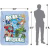 Transformers Roll to The Rescue Silky Touch Sherpa Back Super Soft Throw Blanket(Transformers Roll to the Rescue)