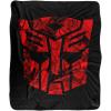 Transformers Tonal Autobot Silky Touch Sherpa Back Super Soft Throw Blanket