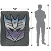 Transformers Vintage Decepticon Logo Silky Touch Sherpa Back Super Soft Throw Blanket