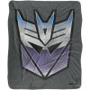Transformers Vintage Decepticon Logo Silky Touch Sherpa Back Super Soft Throw Blanket