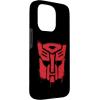 iPhone 16 Transformers Red Drip Autobot Big Face Case(iPhone 15 Pro)