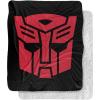Transformers Autobot Logo Silky Touch Sherpa Back Super Soft Throw Blanket(Transformers Autobot Logo)