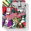 Transformers Comic Poster Silky Touch Sherpa Back Super Soft Throw Blanket