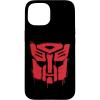 iPhone 16 Transformers Red Drip Autobot Big Face Case(iPhone 15)